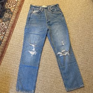 Aritzia Denim Forum The Joni High Rise Loose Size 27
